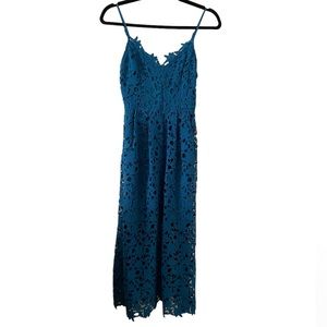 Astr Teal Midi Dress Size XS